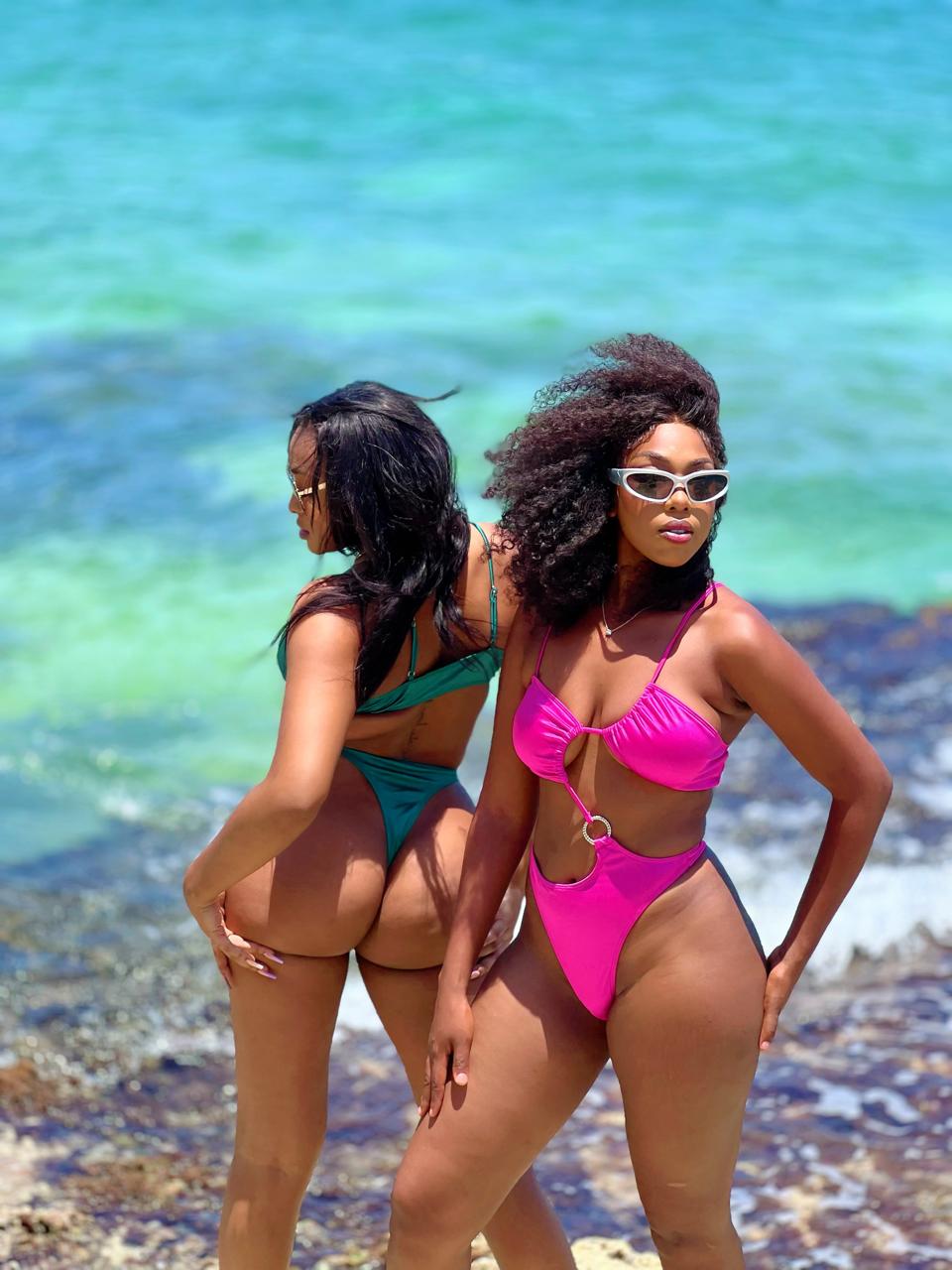 Polished Monokini Pink