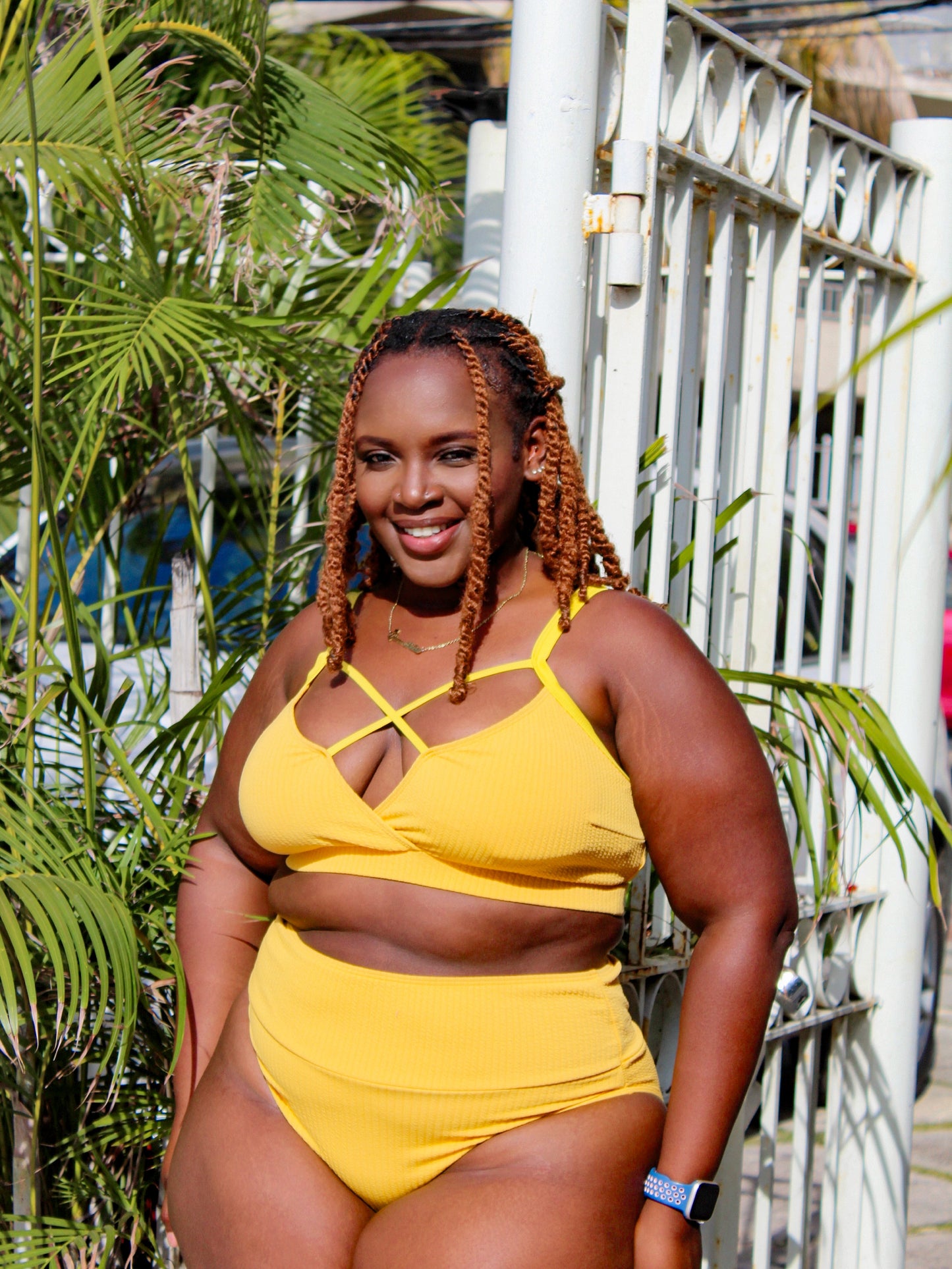 My Favorite High Waist Bikini Mustard