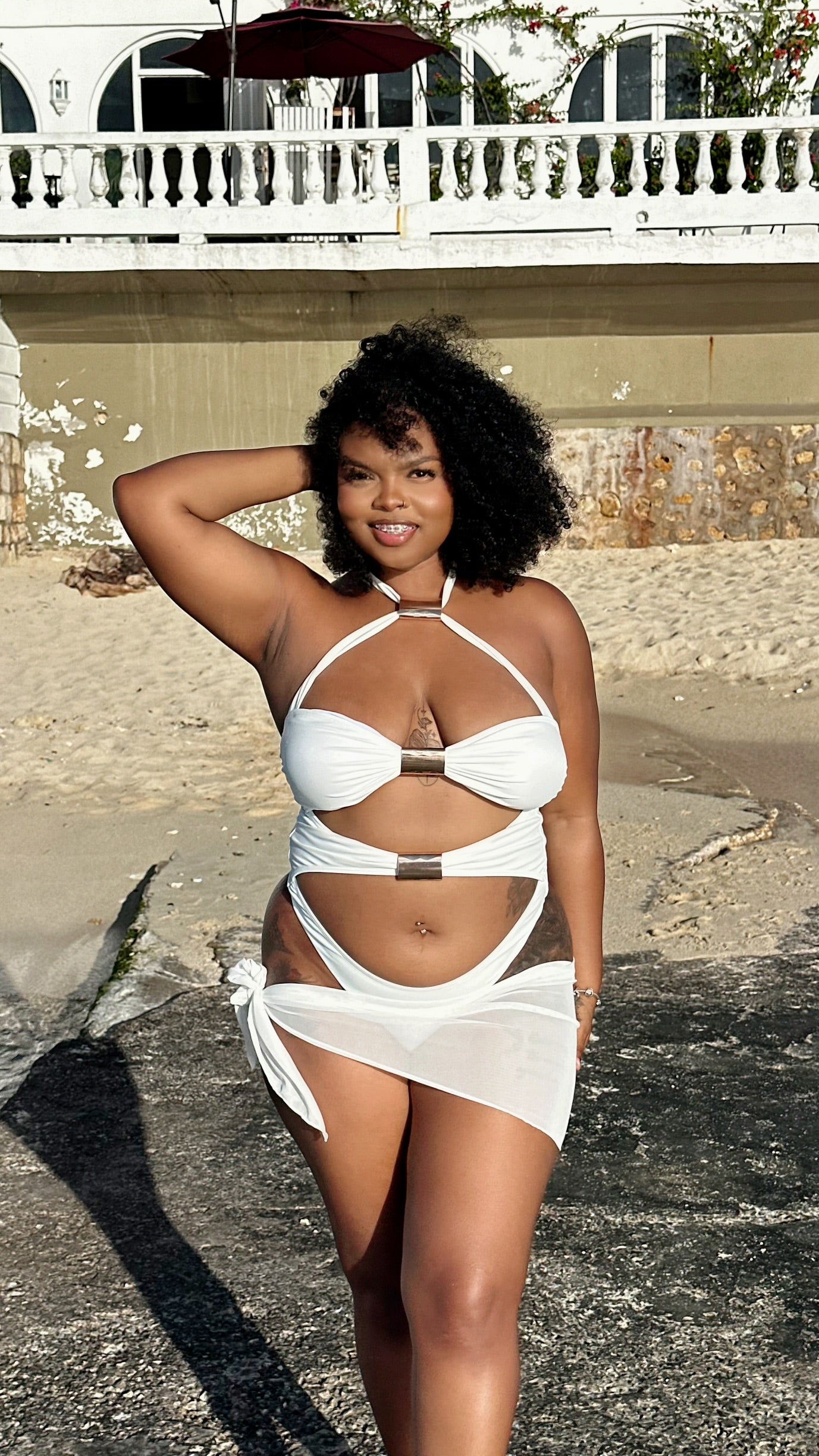 Lagoon Love Monokini with Wrap