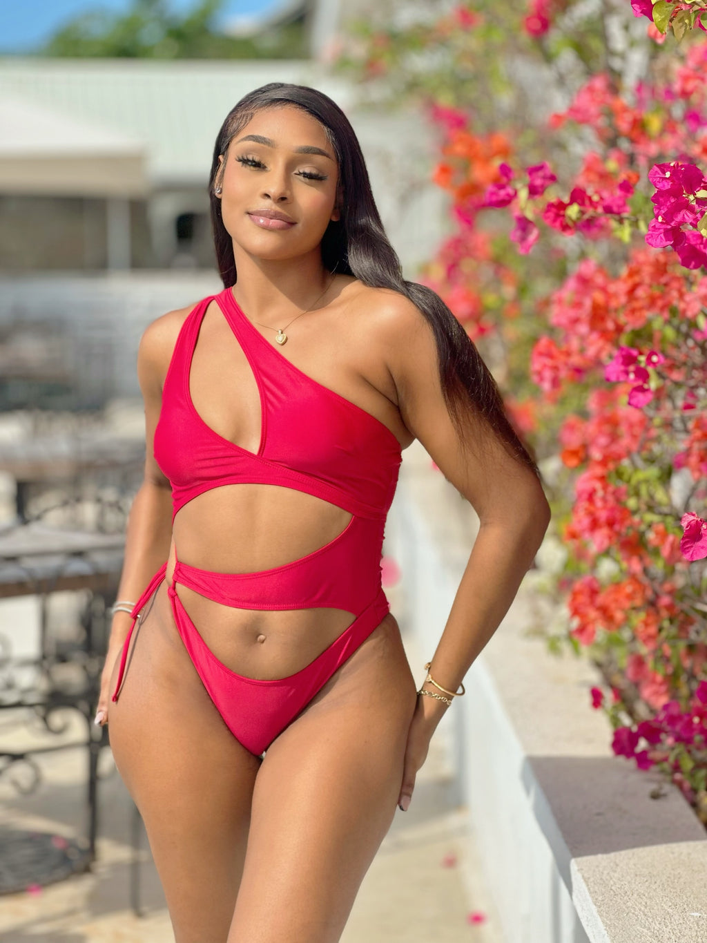 You’re Mine Monokini Red