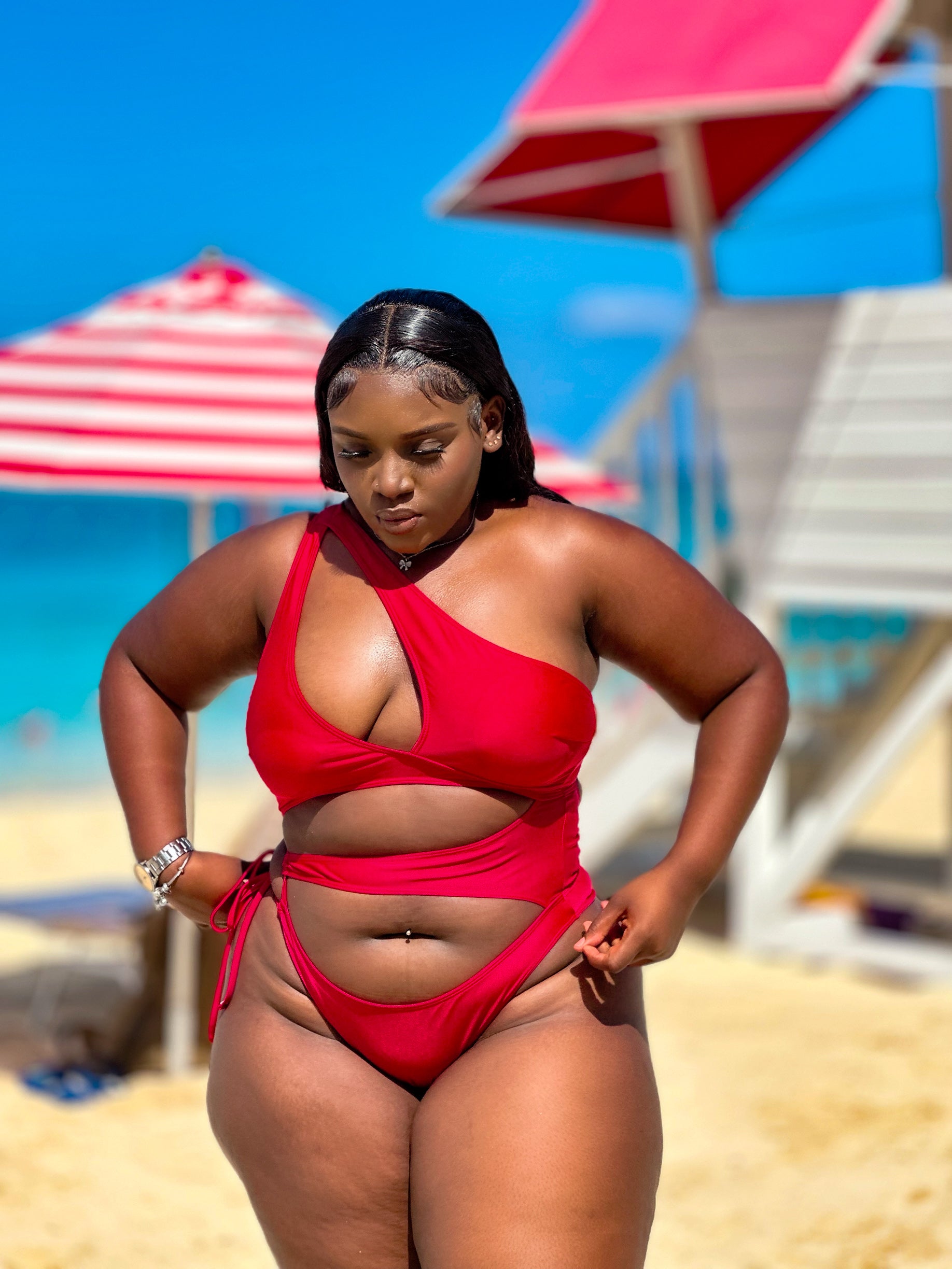 You’re Mine Monokini Red