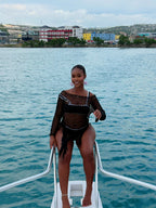 Tripping Out Cover Up Dress Black