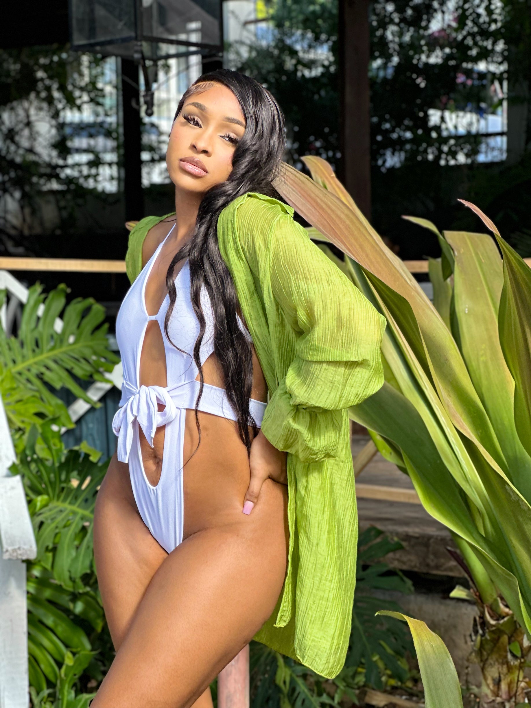 Corolla Cover up Olive Green