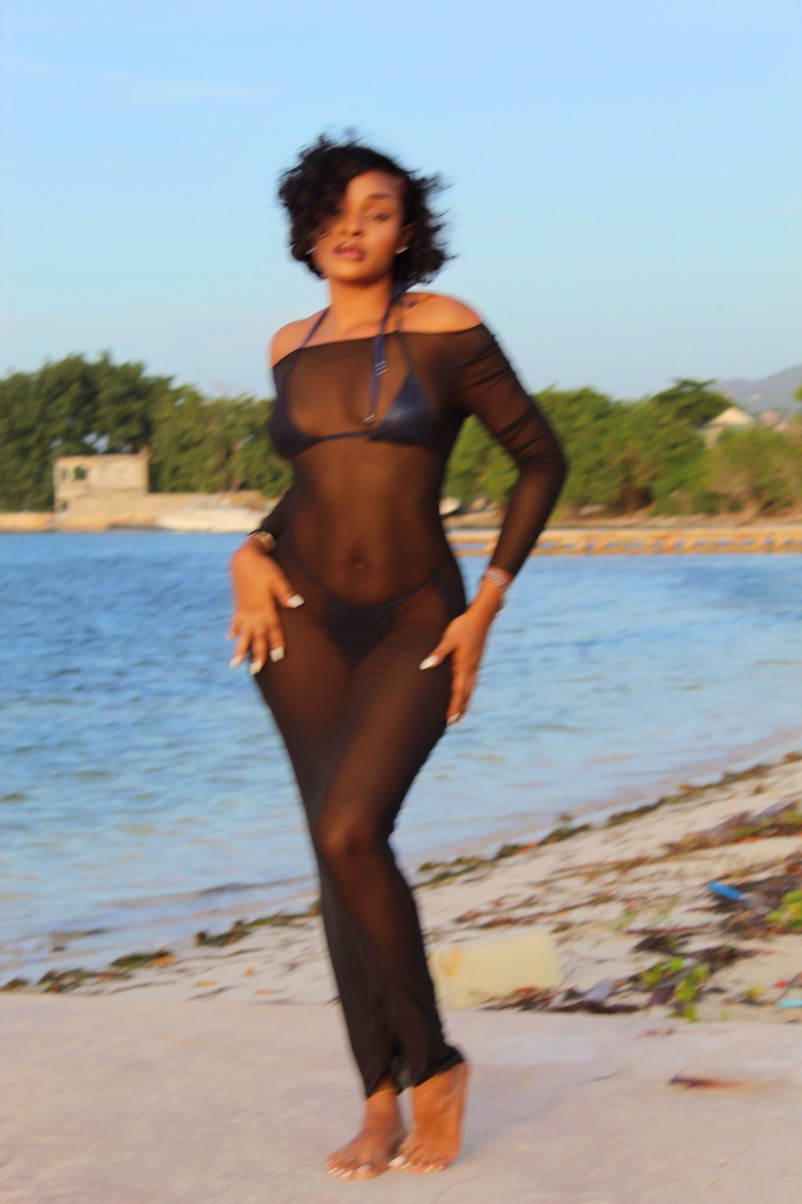 Long Order  Cover Up Black