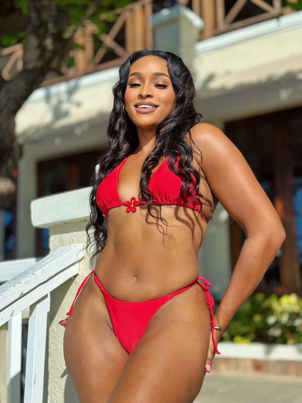 Center Of Attention Bikini Red