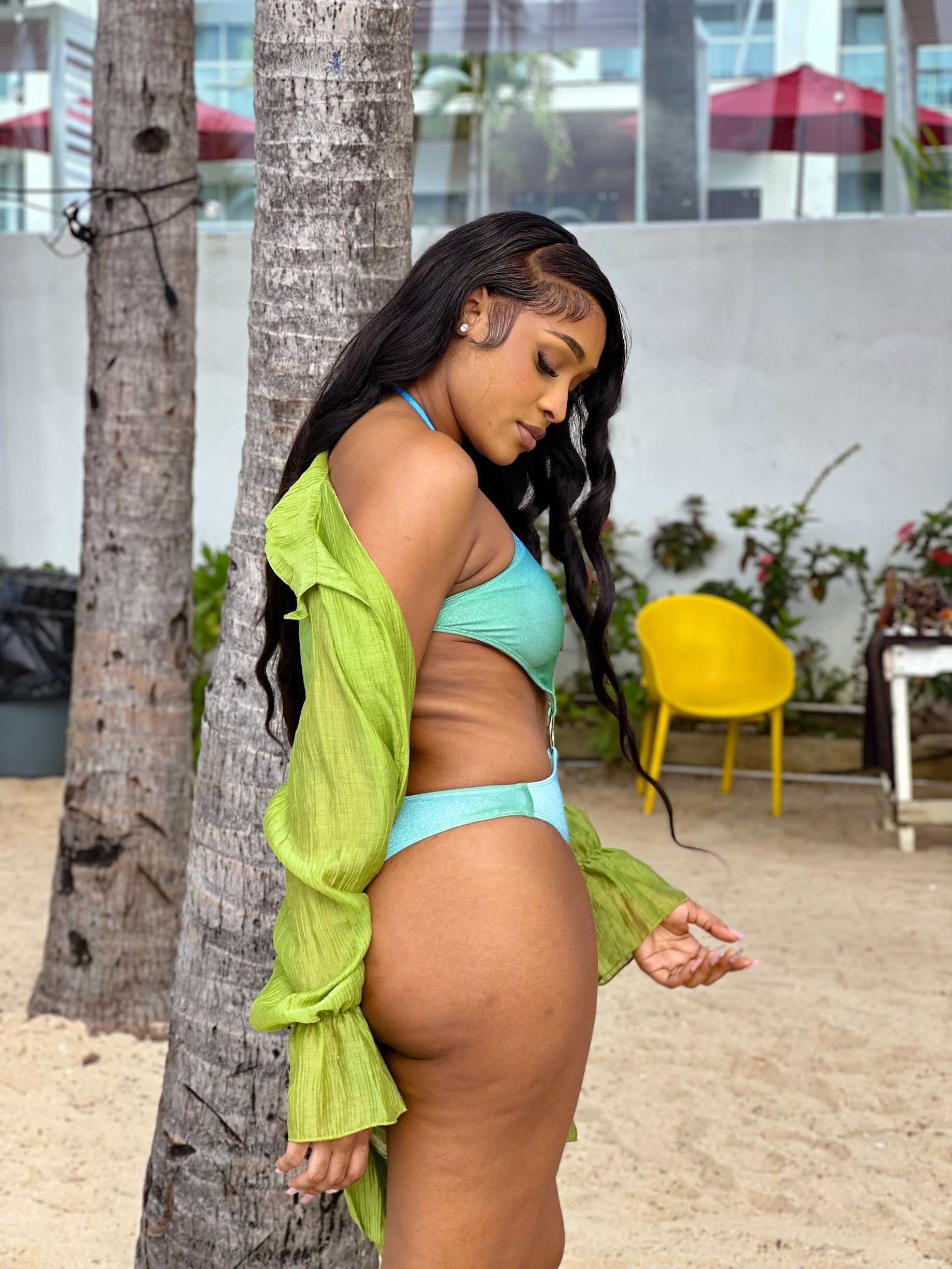 Corolla Cover up Olive Green