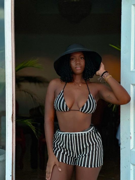 Easy Peasy Three Shorts Set Bikini Black