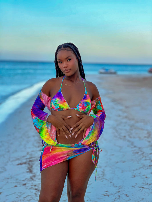 Tropical Temptations Four Piece Bikini