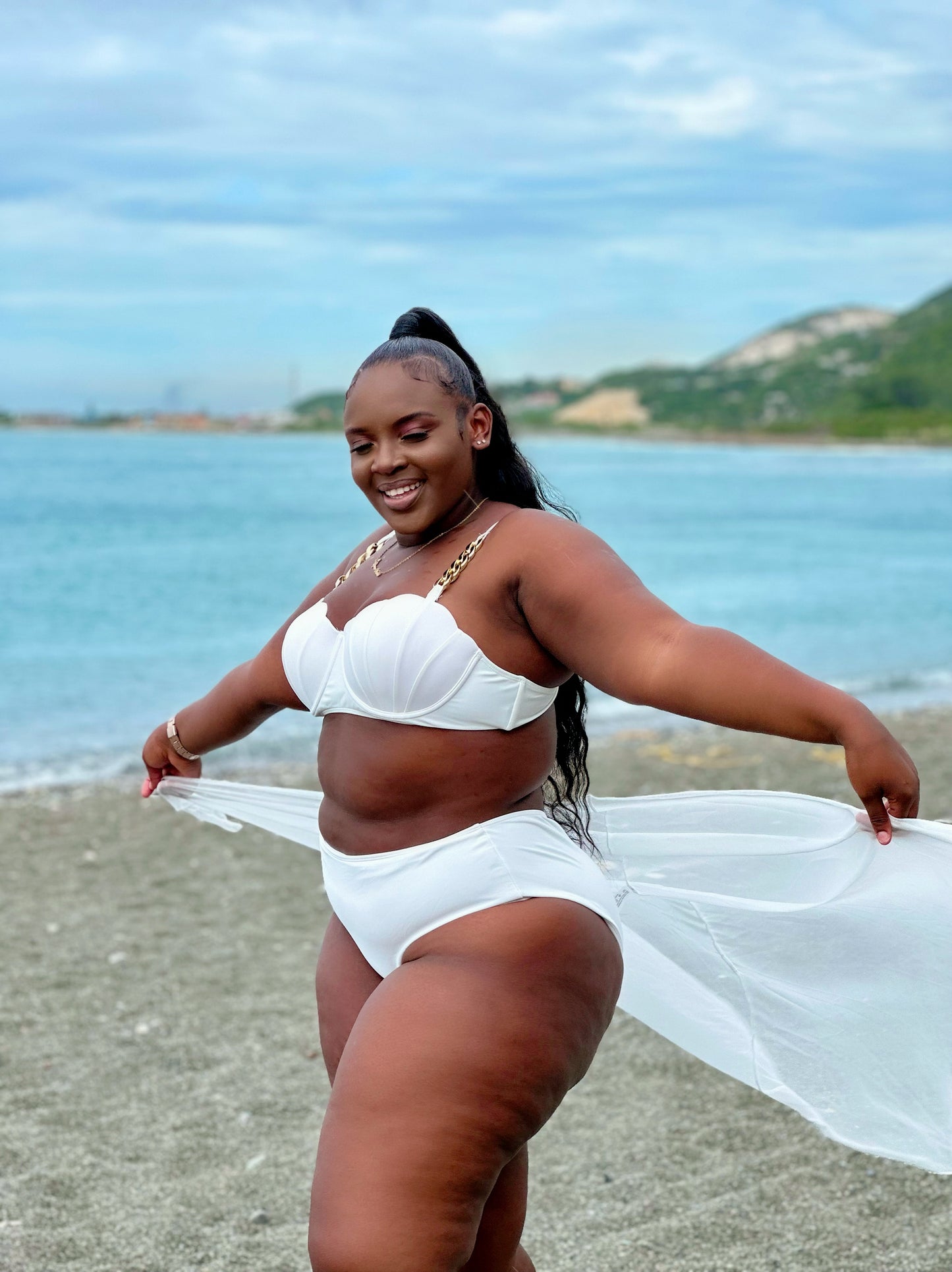 All The White Three Piece Bikini