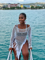 Tripping Out Cover Up Dress White