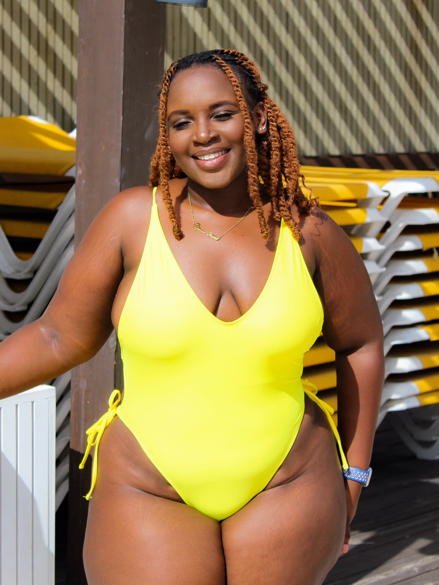 Halo Monokini Yellow