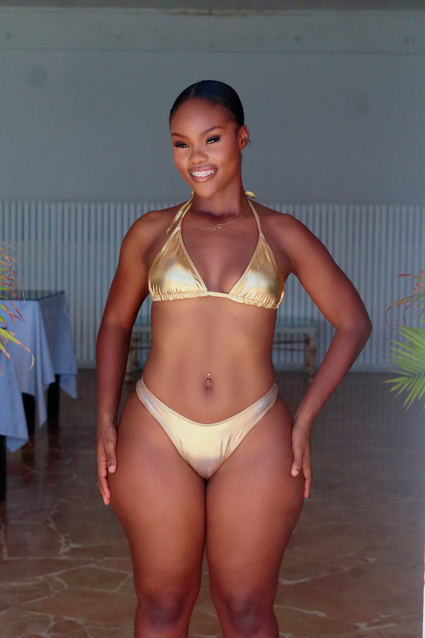 Pure Gold Three Piece Bikini