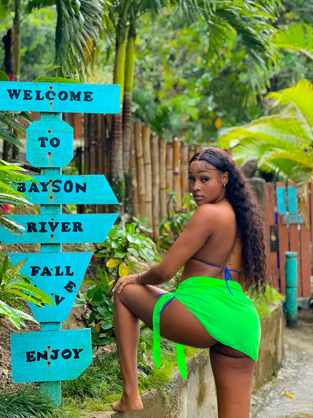 Classic Wrap Skirt Green