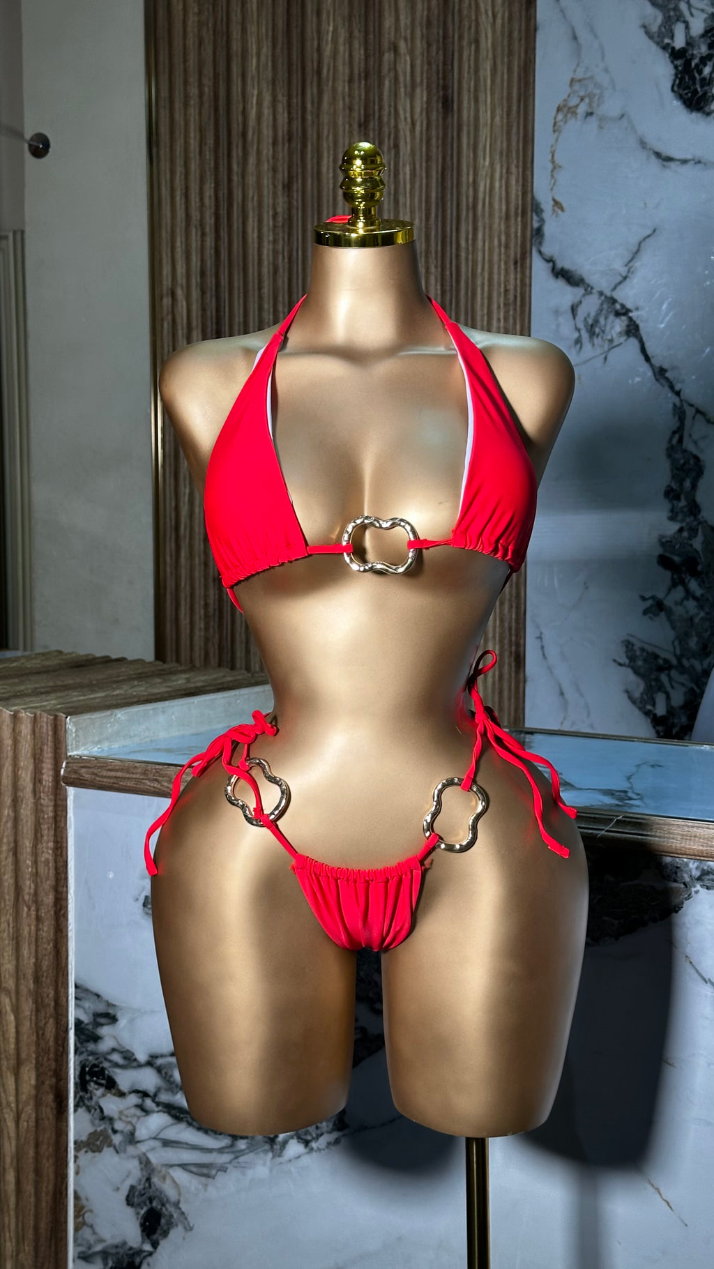Center Of Attention Bikini Red