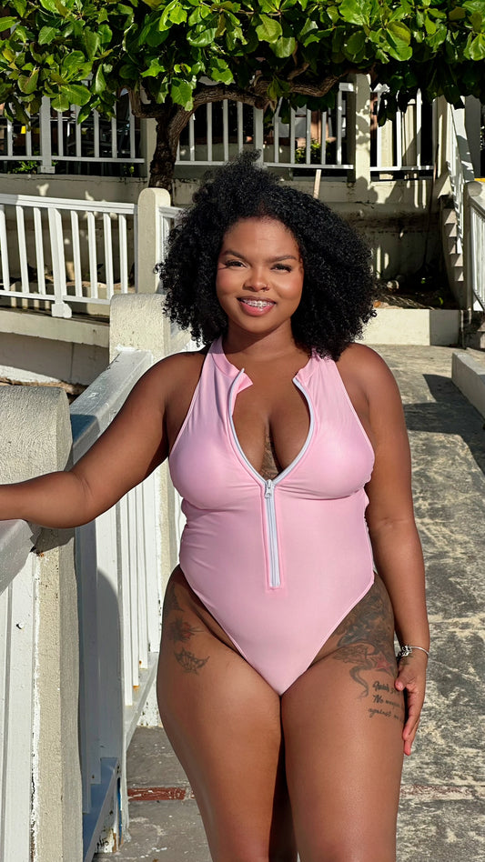 Mission Impossible Monokini Pink