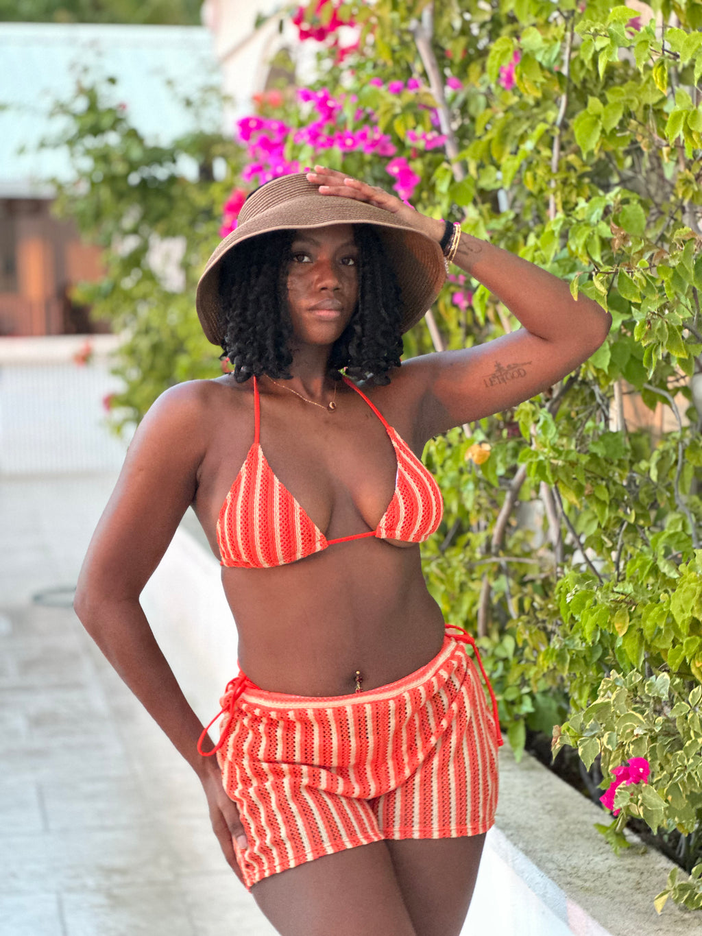 Easy Peasy Three Shorts Set Bikini Orange