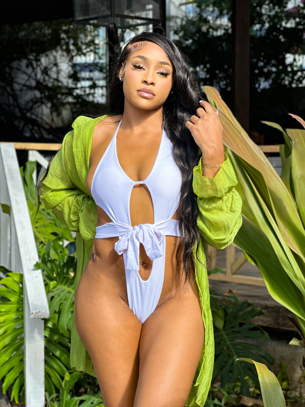 Corolla Cover up Olive Green