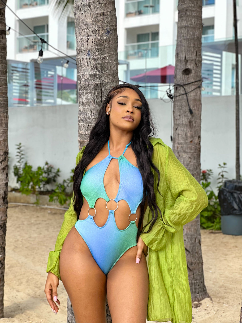 Corolla Cover up Olive Green