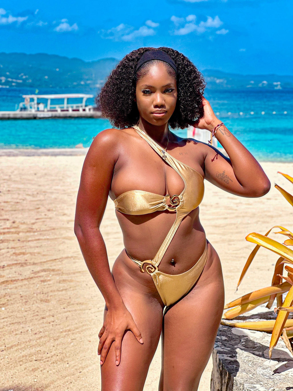 Big city Monokini Gold