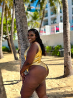 Material Girl Gold Monokini