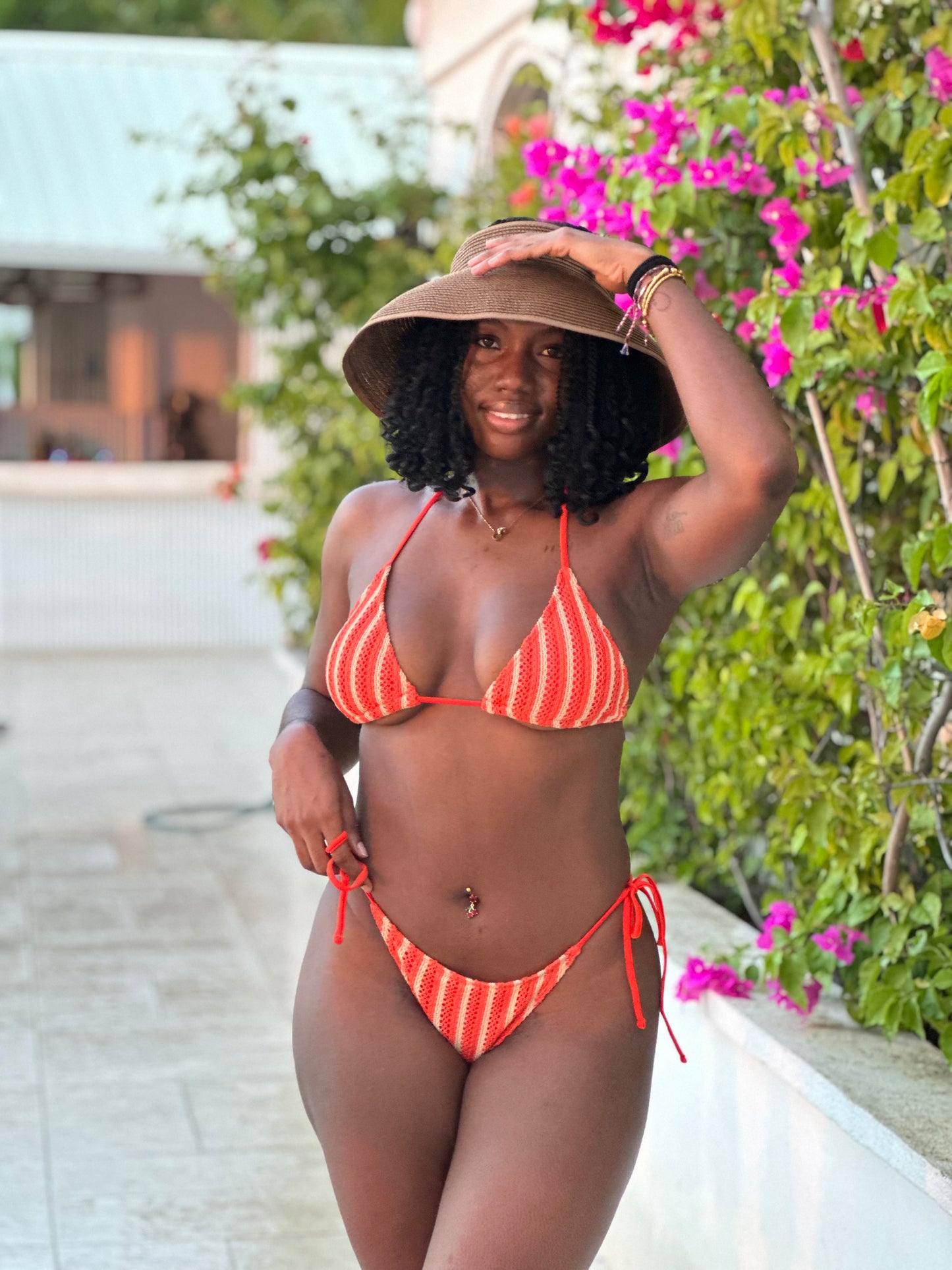 Easy Peasy Three Shorts Set Bikini Orange