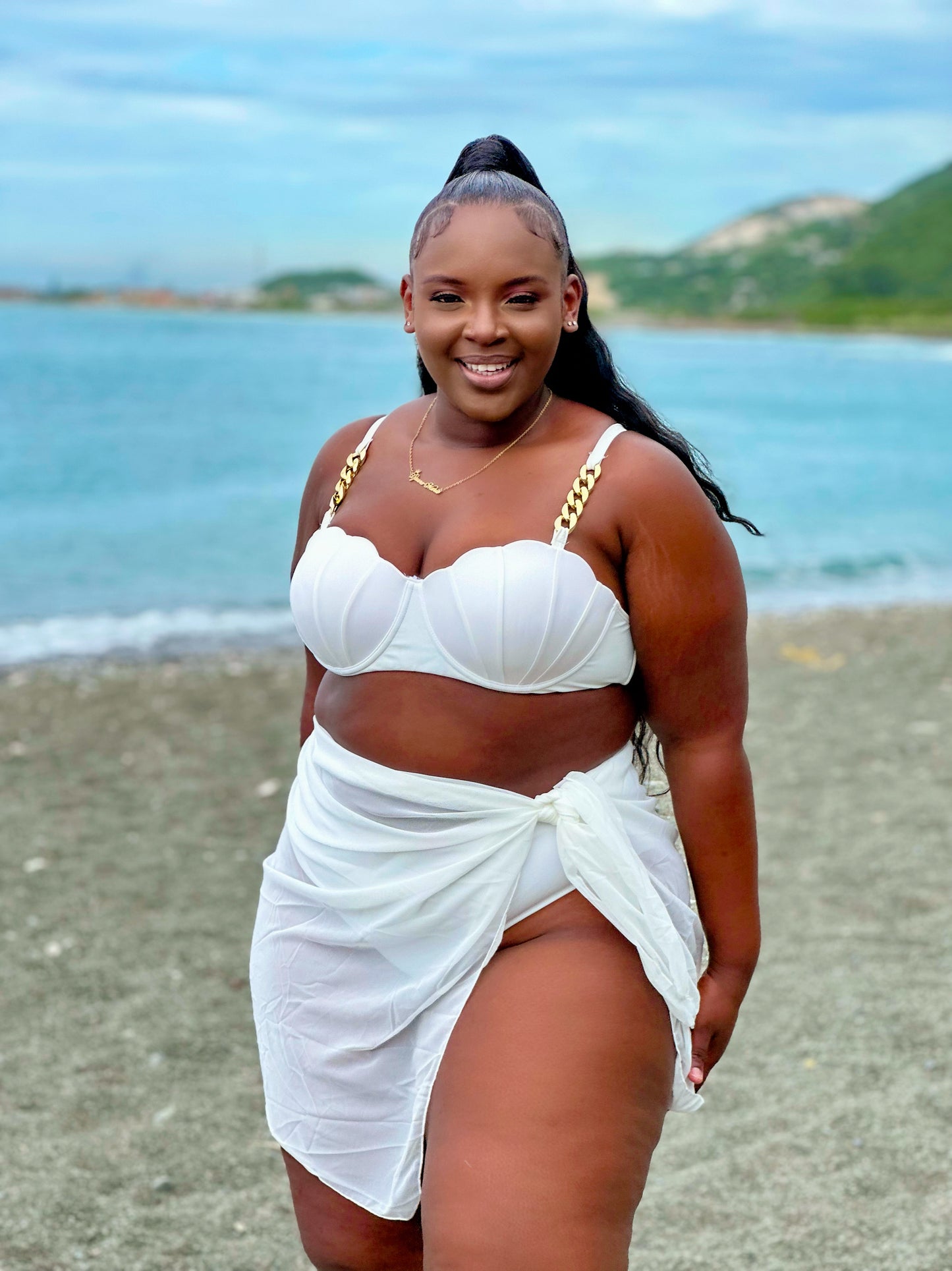 All The White Three Piece Bikini