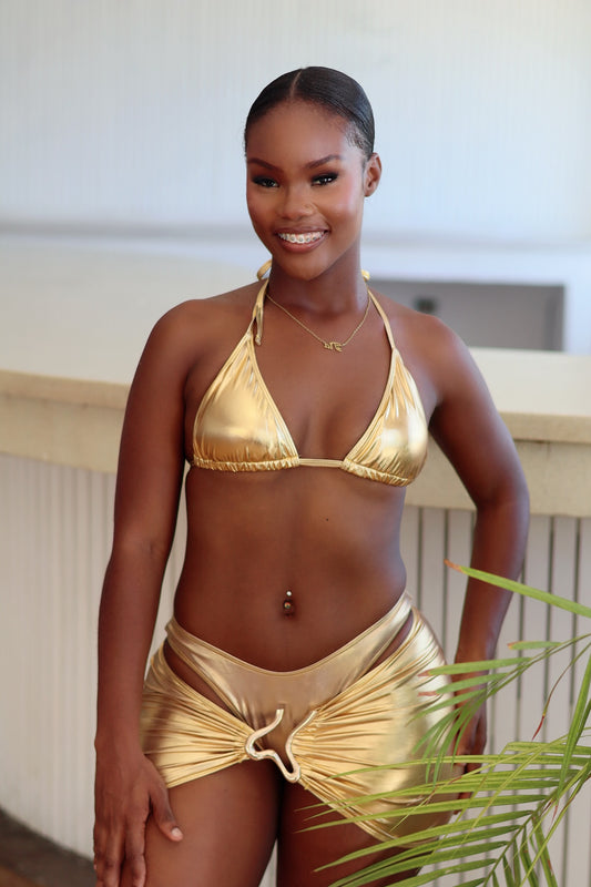 Pure Gold Three Piece Bikini