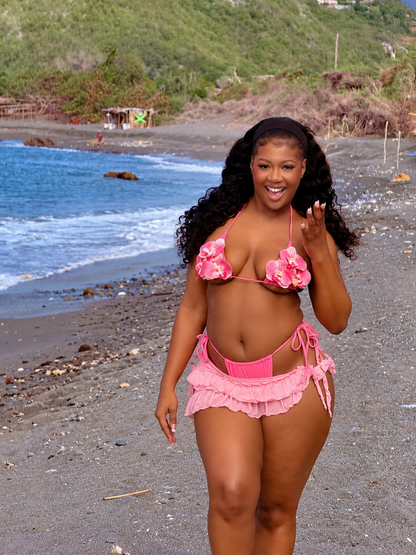 Muse 3D Three Piece Bikini Light Pink