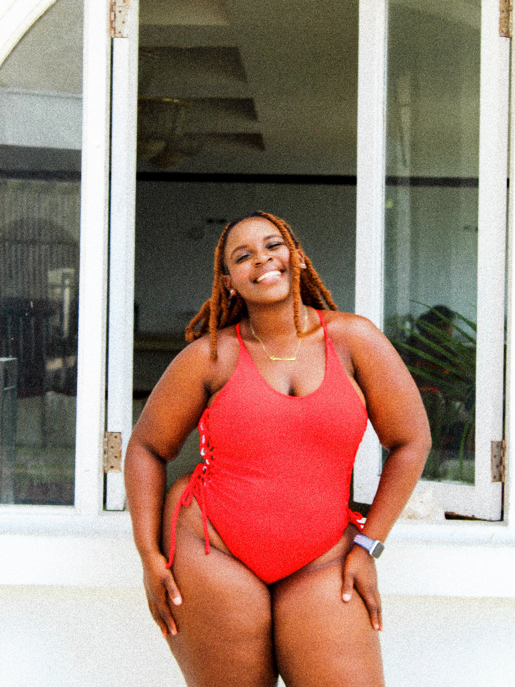 Cut it Out Monokini Red