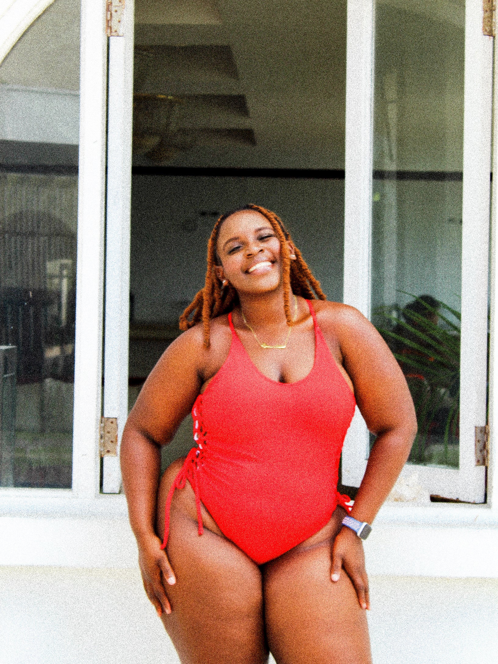 Cut it Out Monokini Red