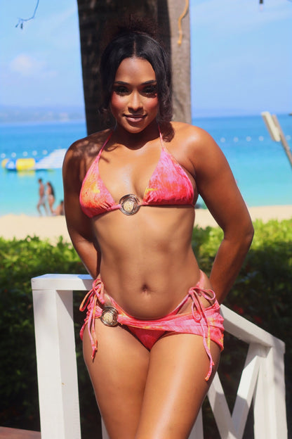 Flamingo Three Piece Bikini