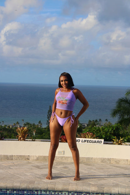 Rescheduled Three Piece Bikini Purple