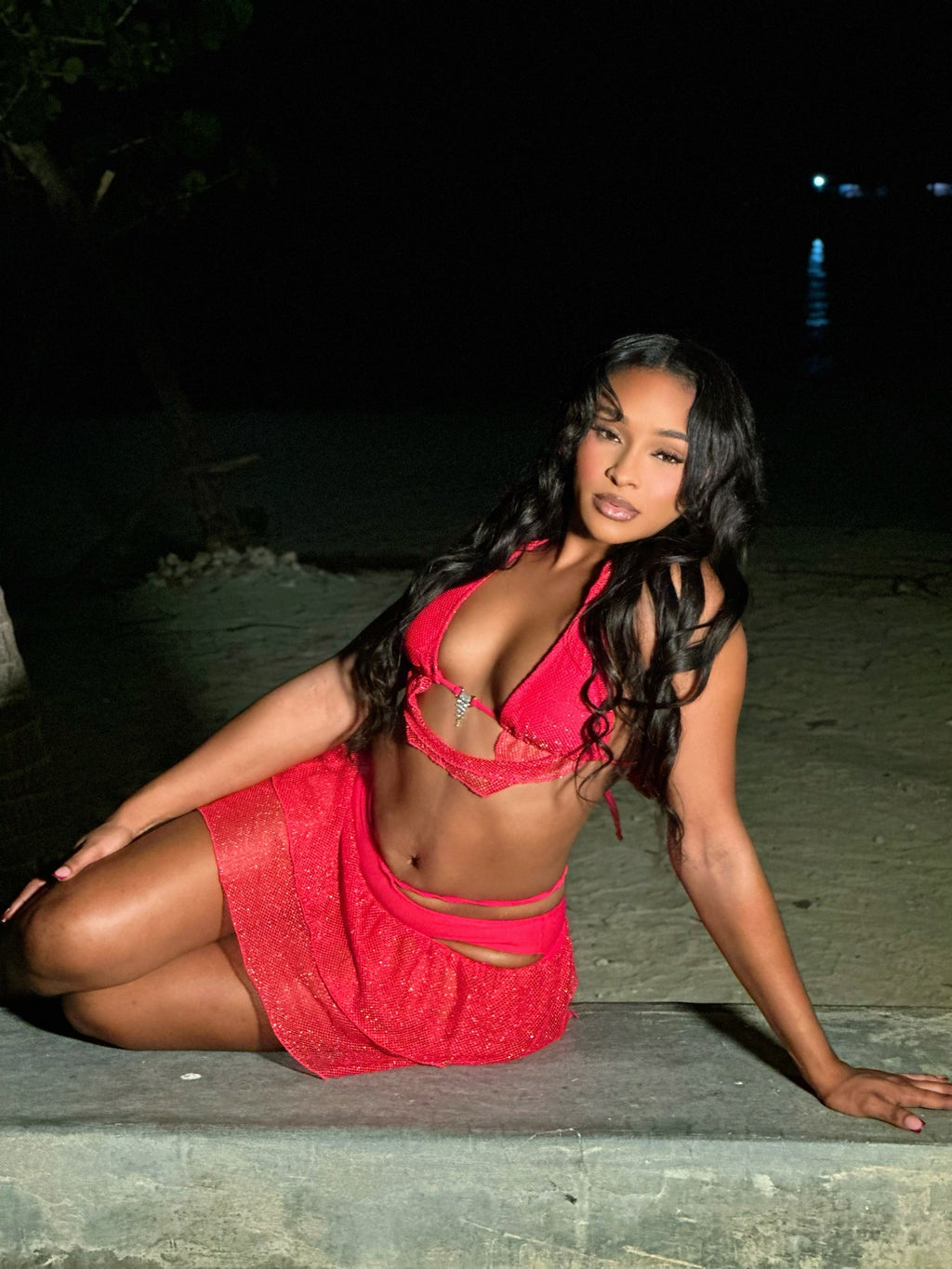 Red Rider Three Piece Bikini