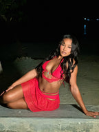 Red Rider Three Piece Bikini