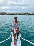 Tripping Out Cover Up Dress White