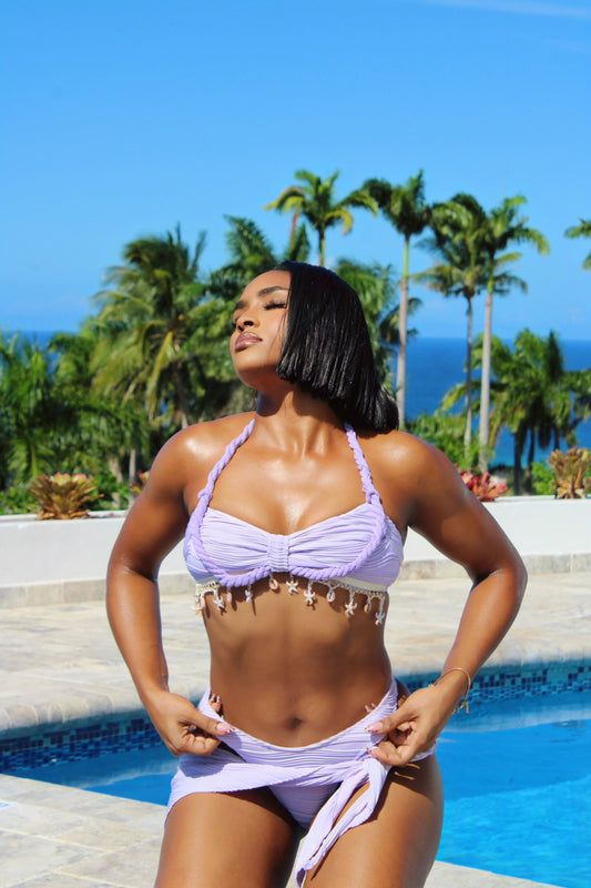 That’s a Wrap Three Piece Bikini Lavender