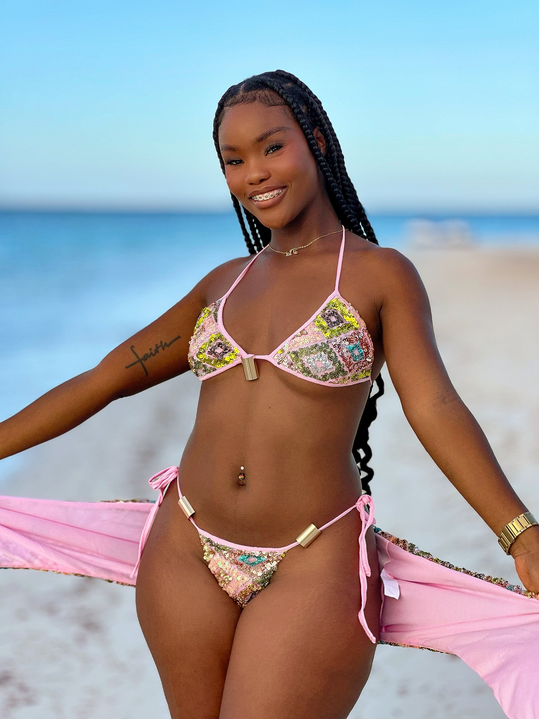 Spring Bloom Three Piece Bikini